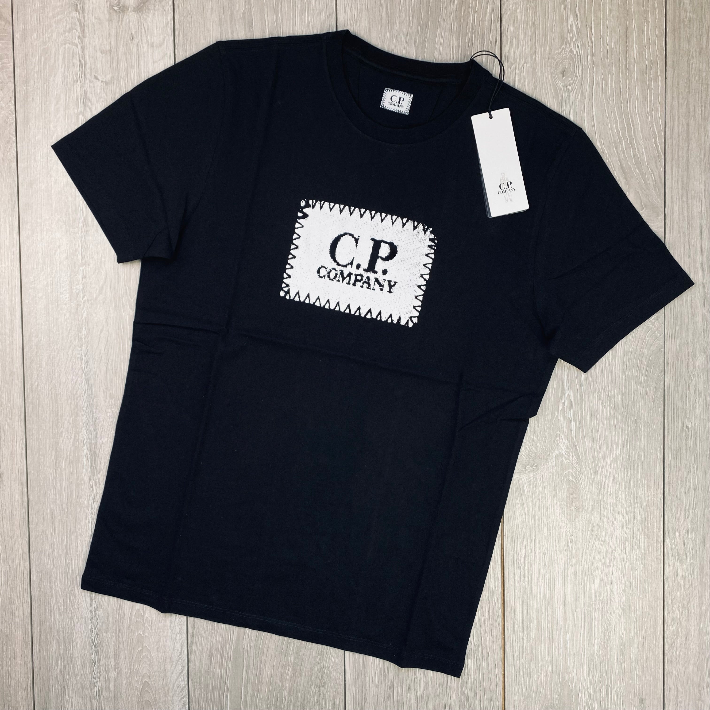 CP Company Stamp T-Shirt - Black Ironleague