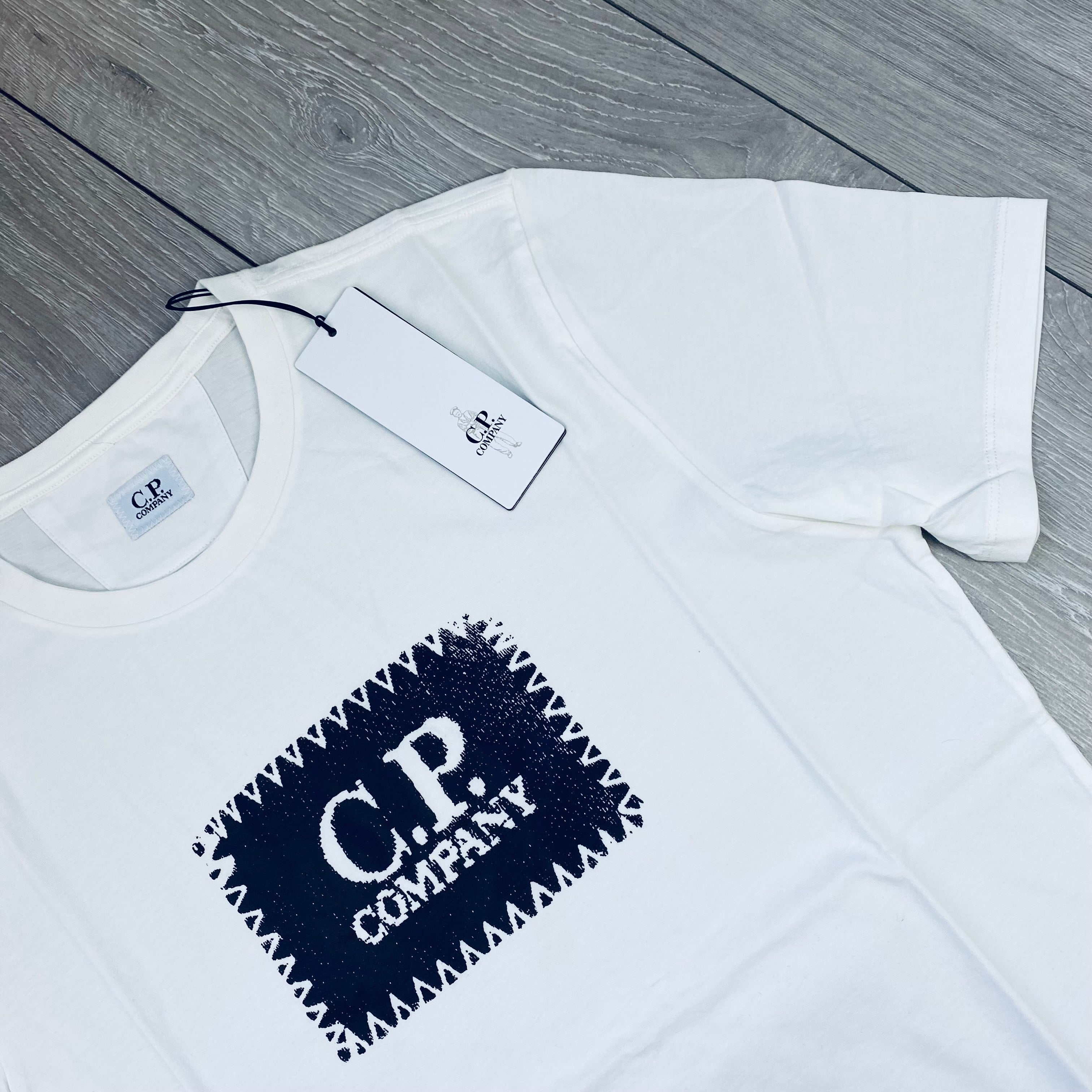 CP Company Stamp T-Shirt - White Ironleague