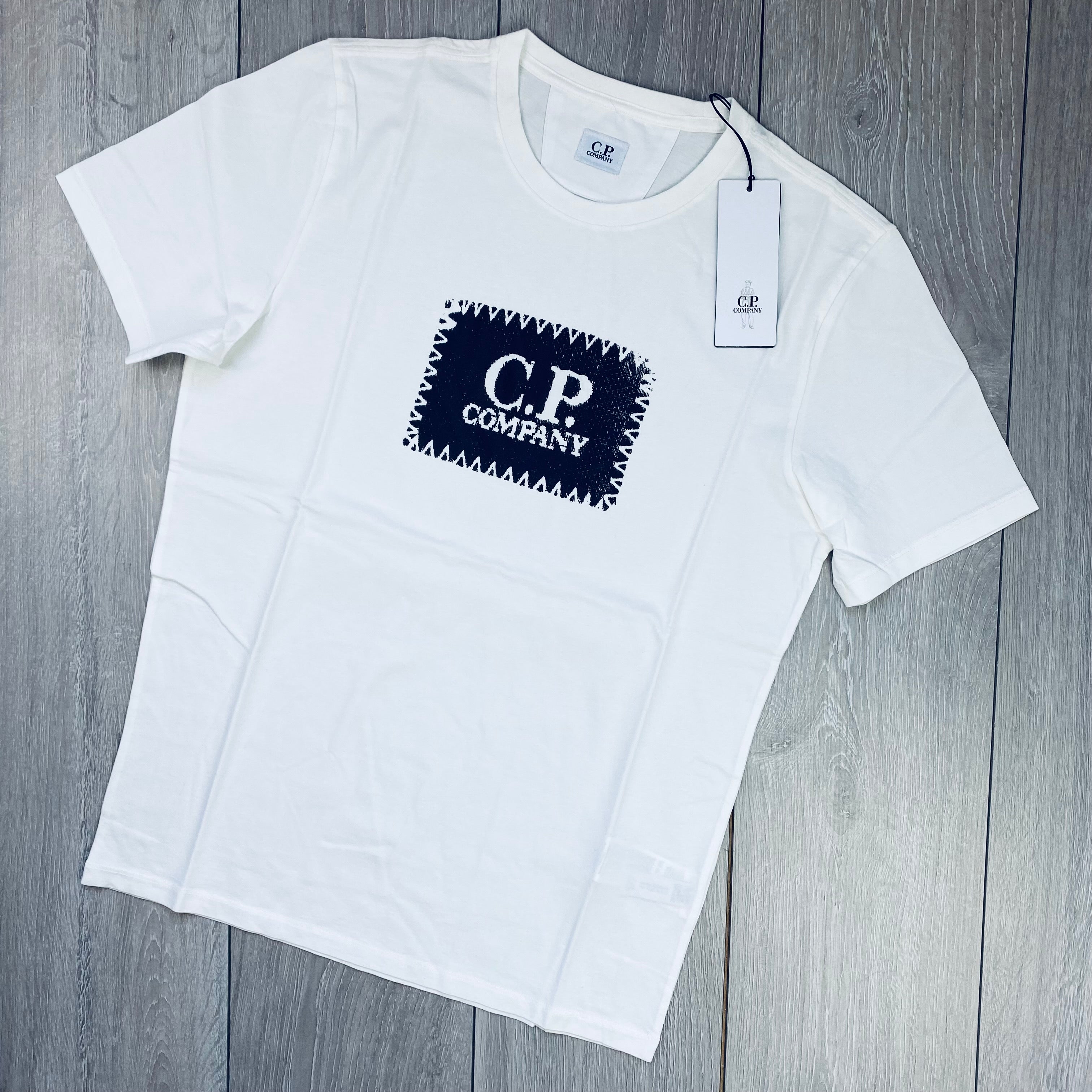 CP Company Stamp T-Shirt - White Ironleague