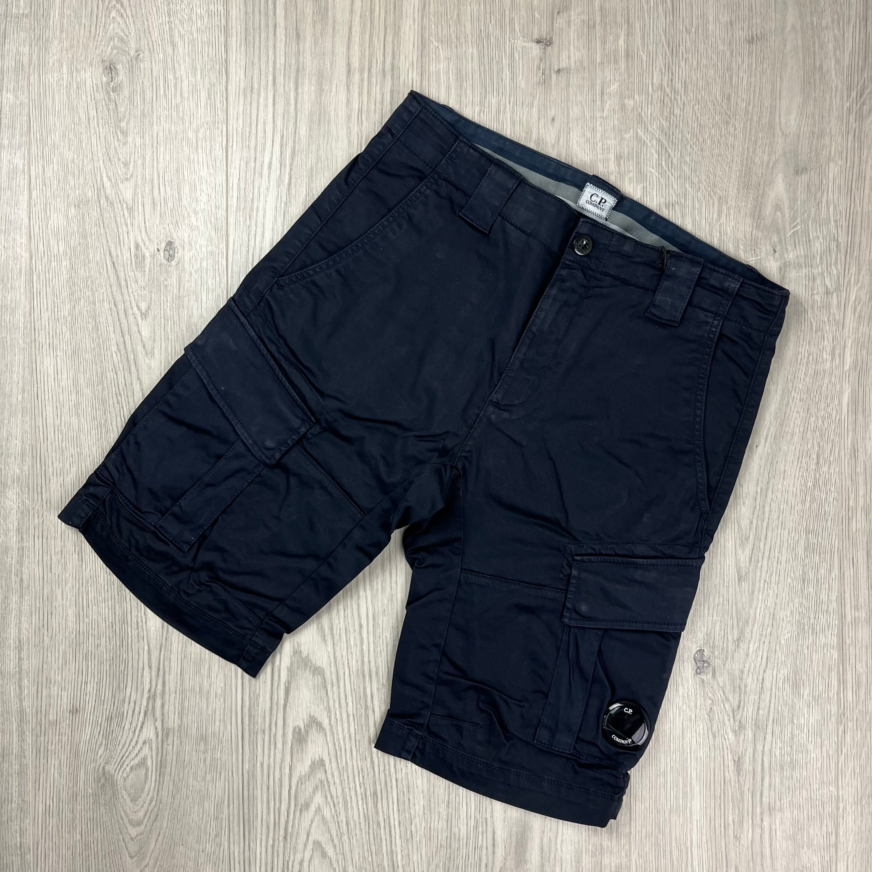 CP Company Cargo Shorts - Navy Ironleague
