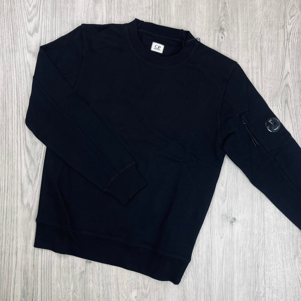 CP Company Raised Fleece Sweatshirt - Black Ironleague