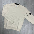 CP Company Raised Fleece Sweatshirt - Pistachio Shell Ironleague