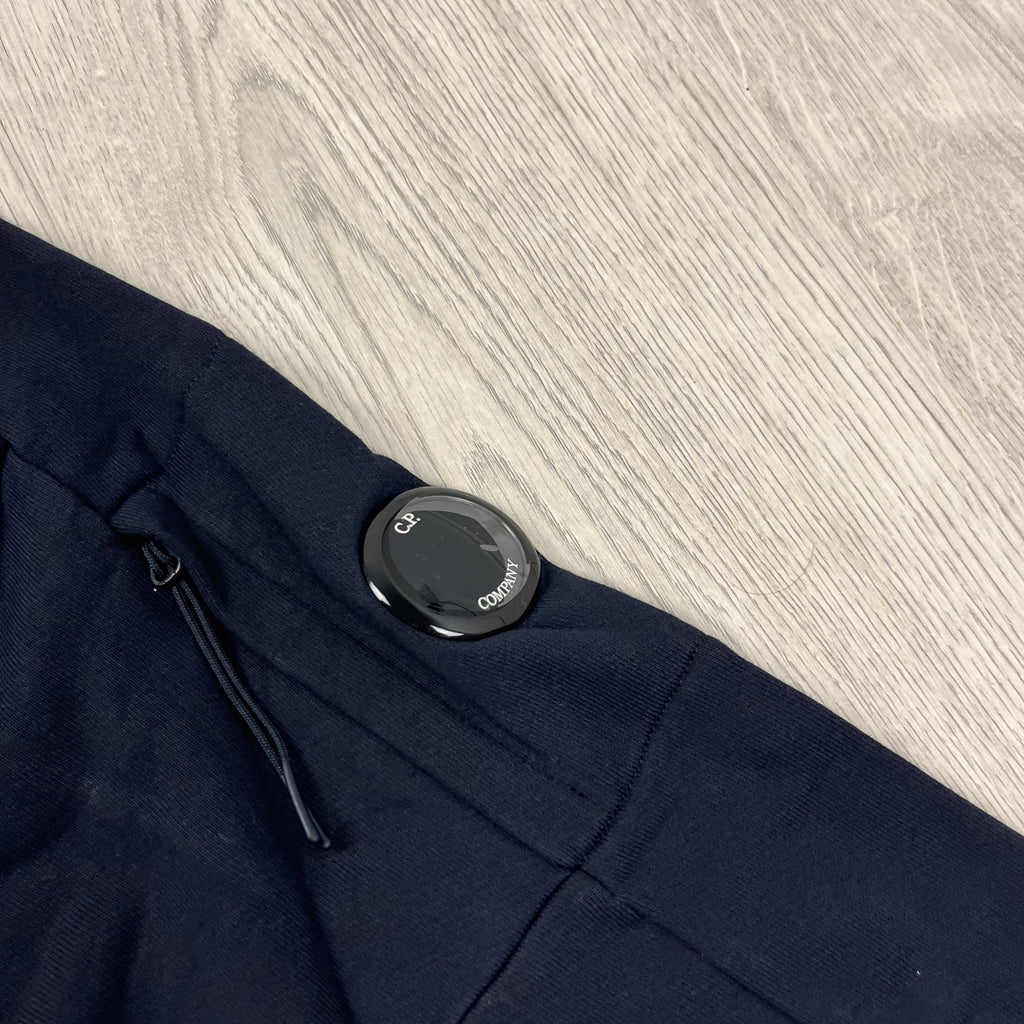 CP Company Raised Fleece Zip Hoodie - Navy Ironleague