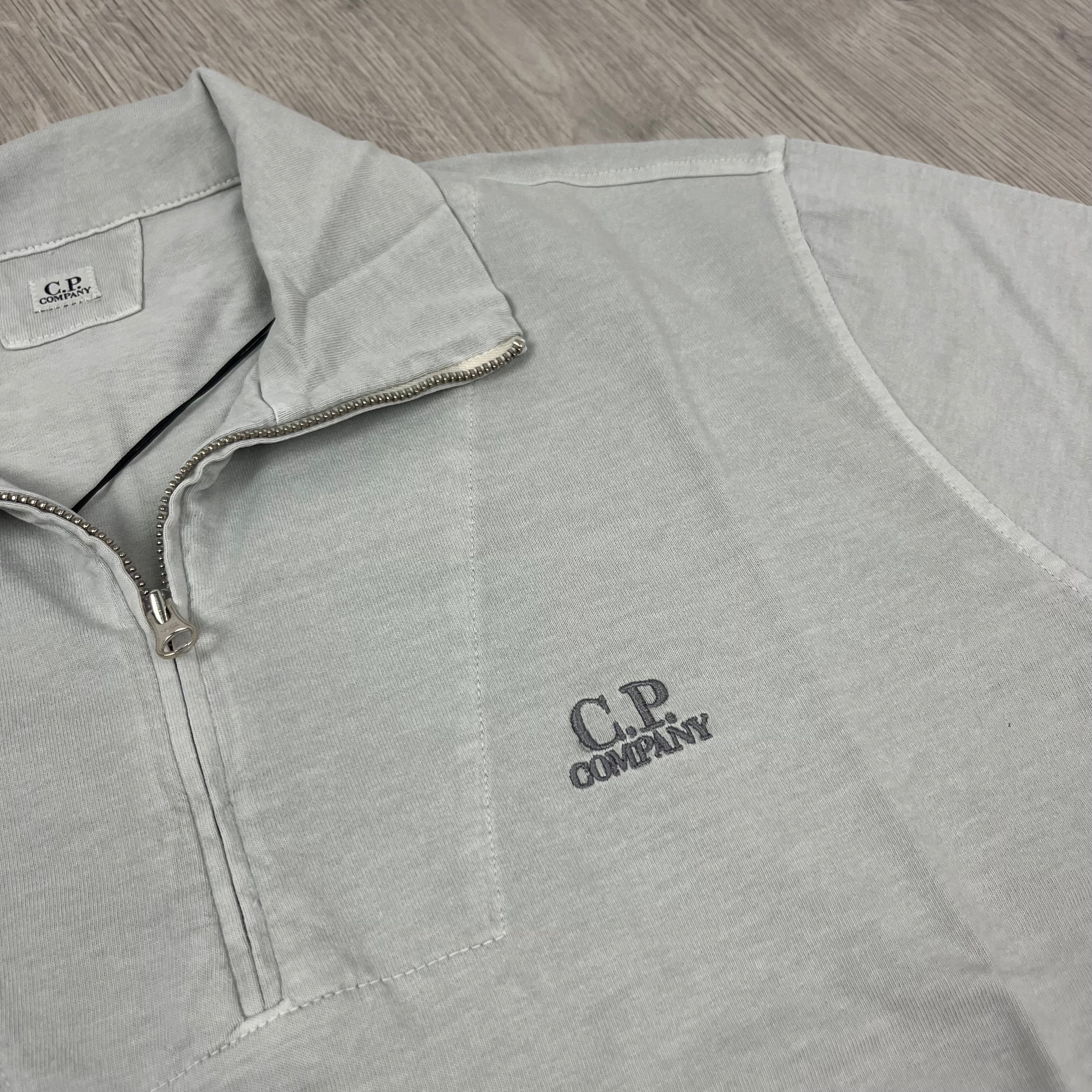CP Company Zip Polo Shirt - Blue Fox Ironleague