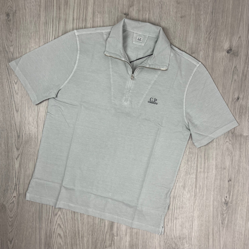 CP Company Zip Polo Shirt - Blue Fox Ironleague