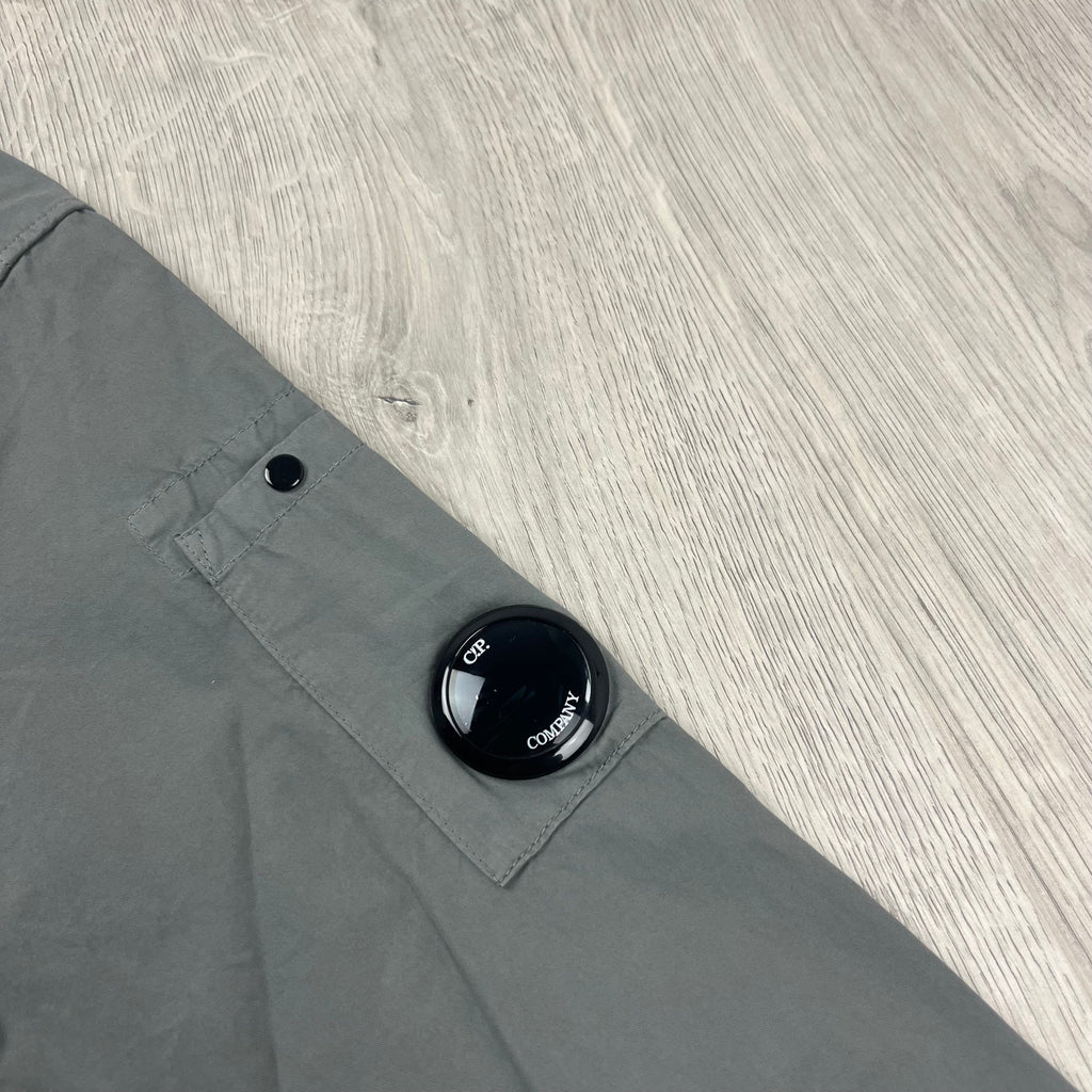 CP Company Zip Overshirt - Smoked Pearl Ironleague