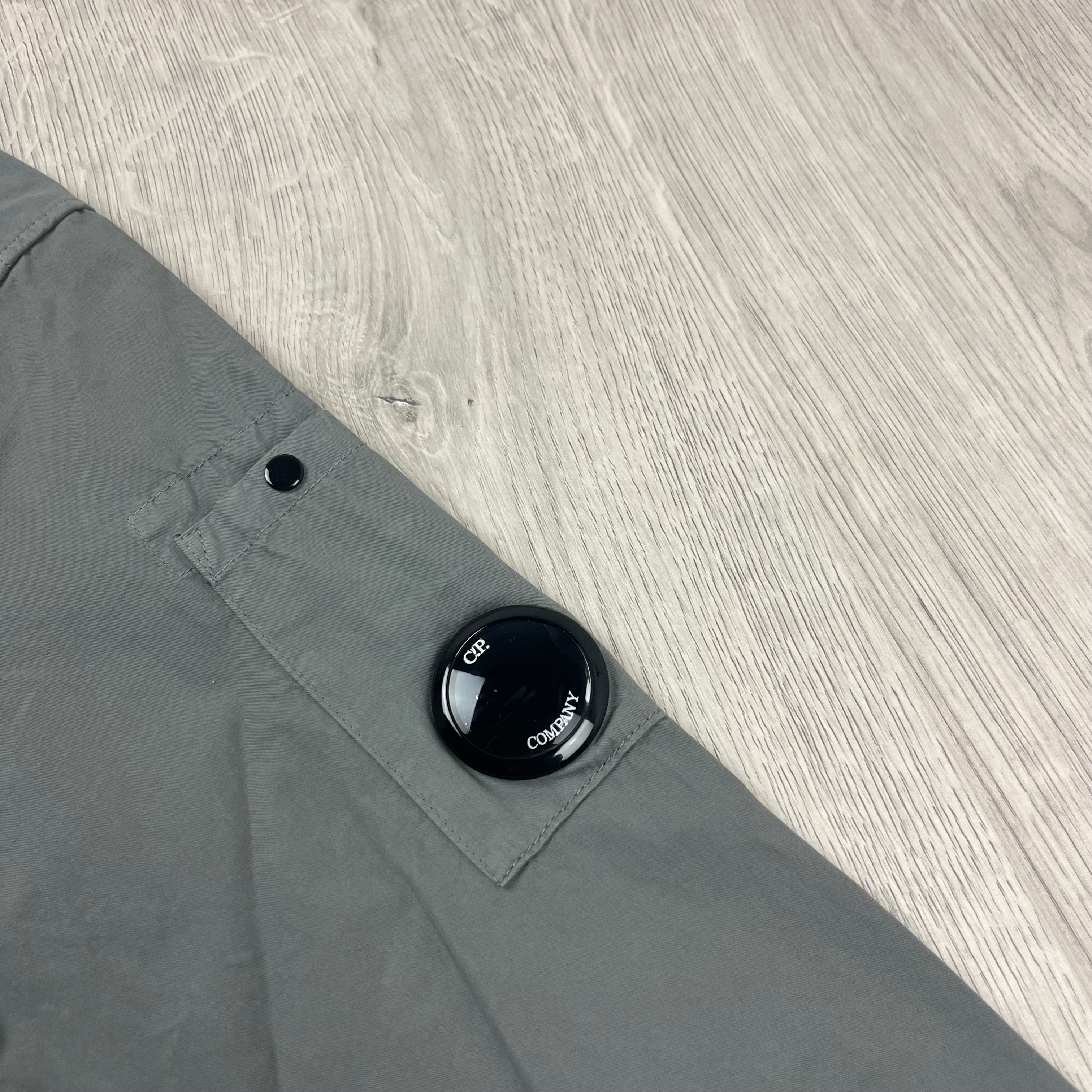 CP Company Zip Overshirt - Smoked Pearl Ironleague