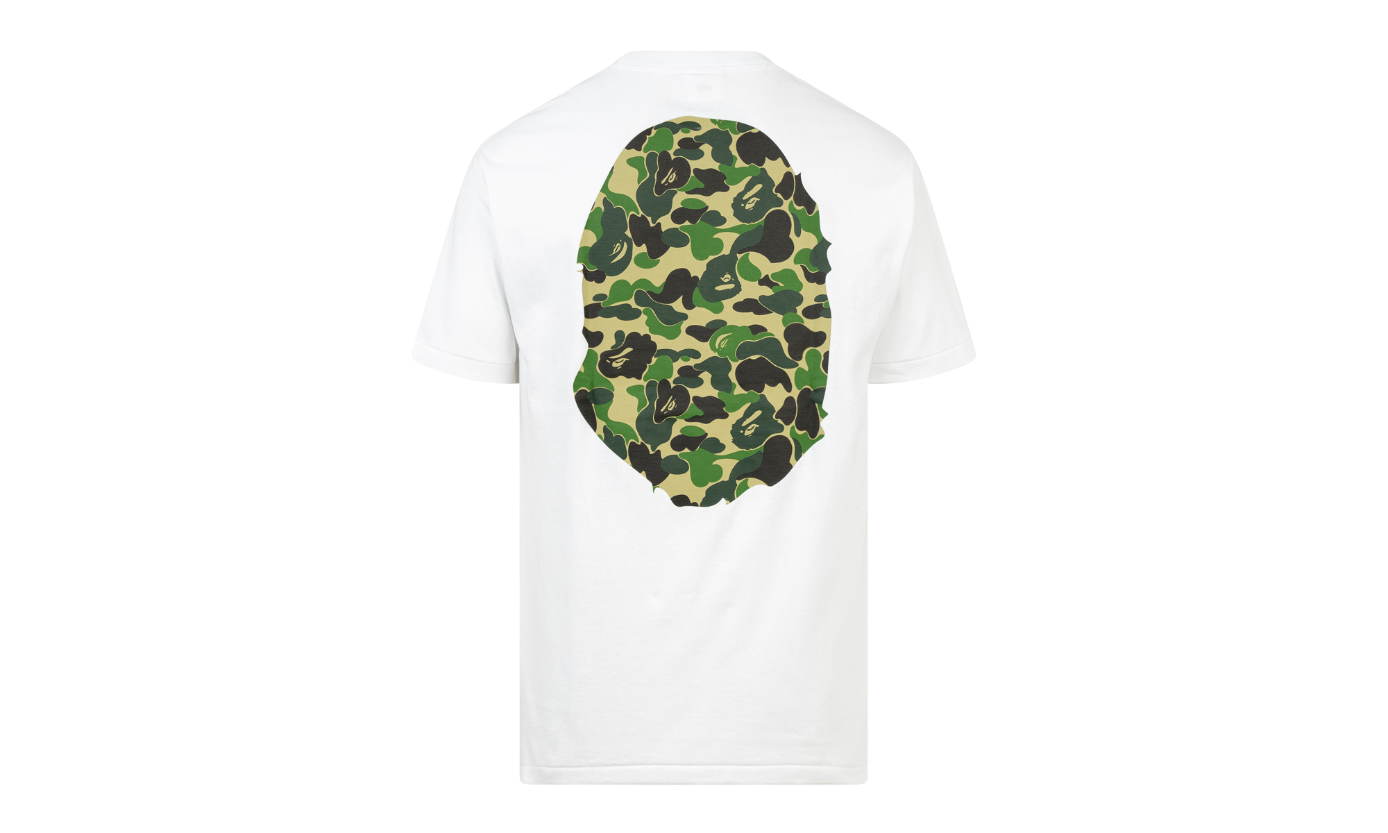 BAPE ABC BIG APE HEAD TEE WHITE/GREEN 0ZXTEM110008DWH0