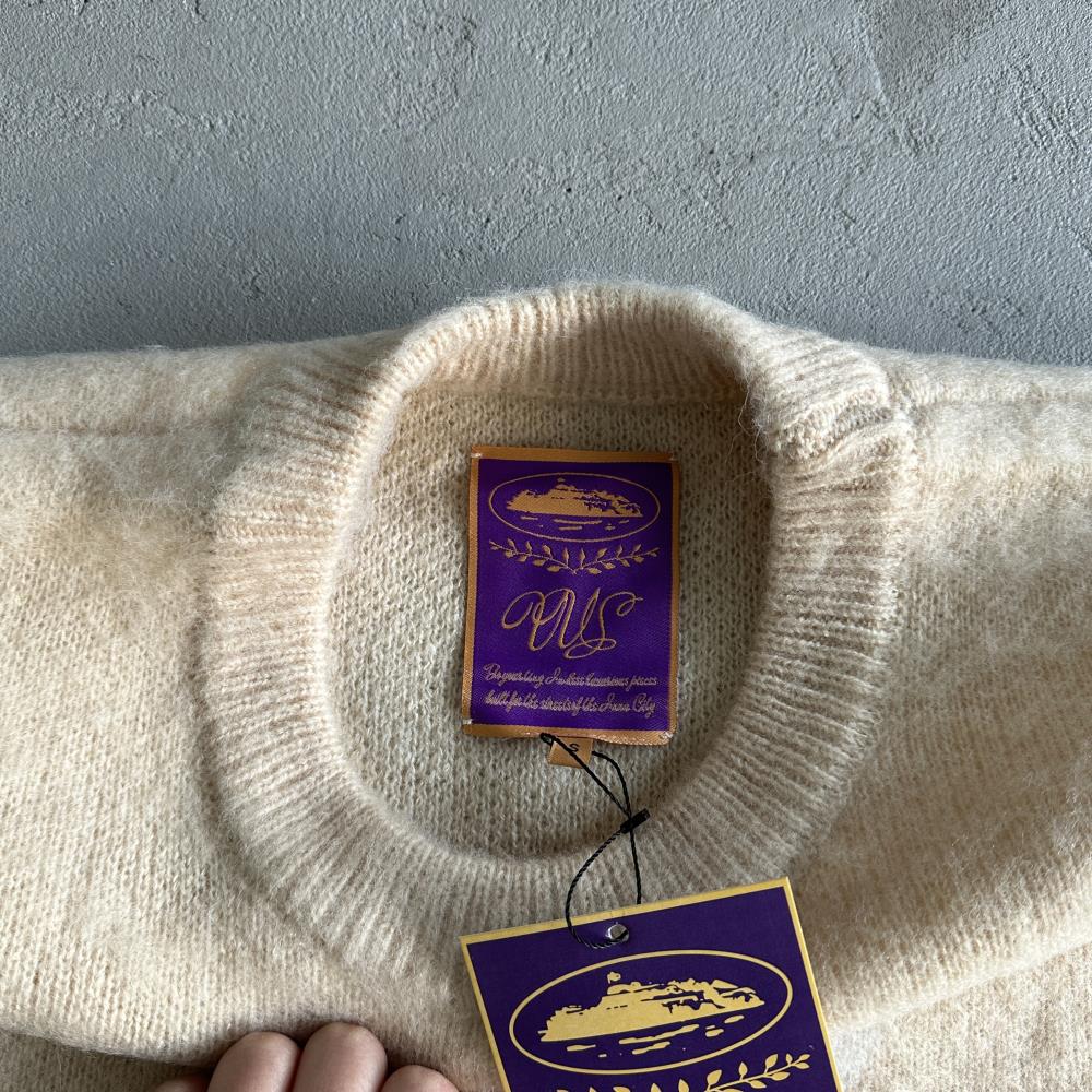 Corteiz C-Star More Hair Knit Sweater - Beige Ironleague