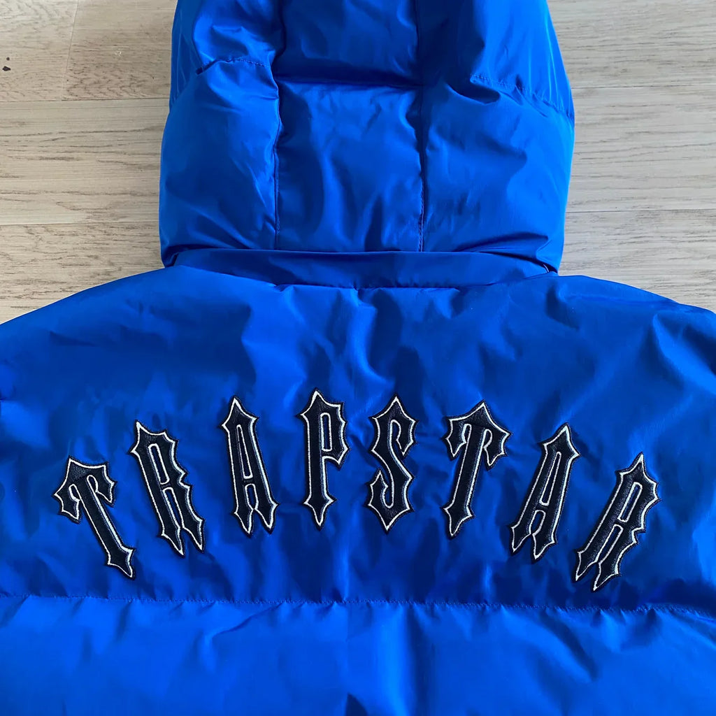 Trapstar Irongate Detachable Hooded Jacket - Blue Ironleague