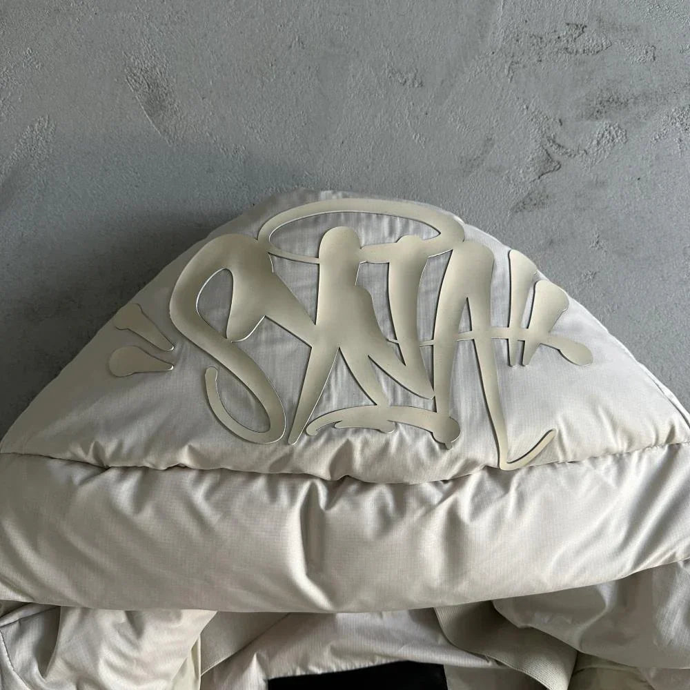 Syna Puffer Coat - Beige/White Ironleague