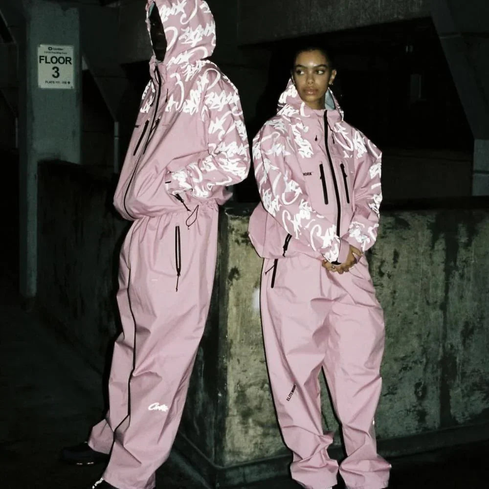Corteiz Elitework Shell Pants - Pink Ironleague