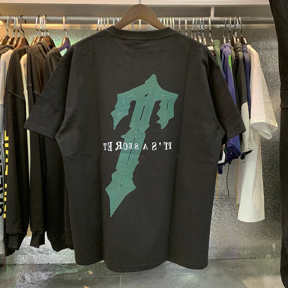 Trapstar Green Logo T-Shirt - Black/Green Ironleague
