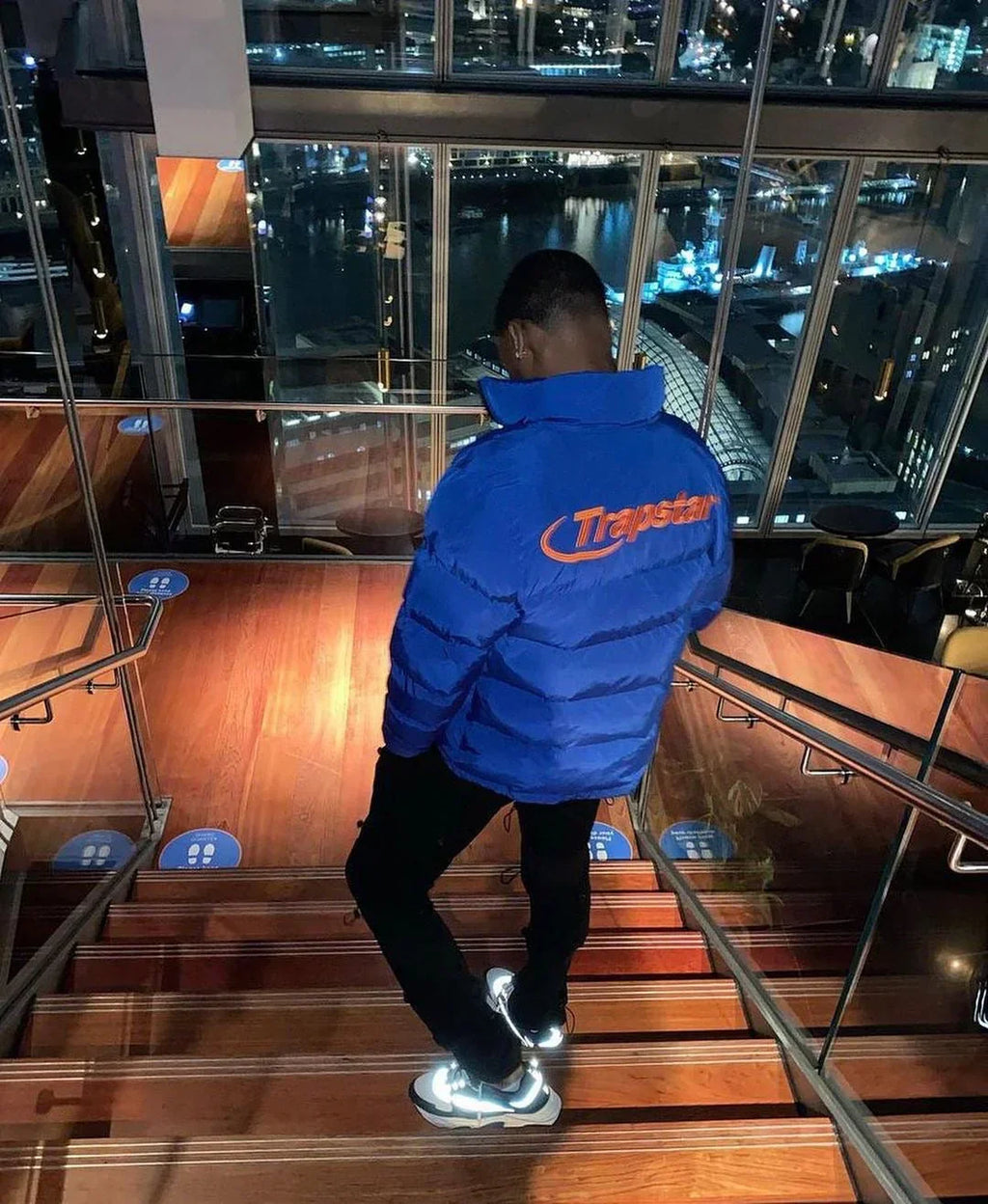 Trapstar Hyperdrive Puffer Jacket - Orange Logo Ironleague