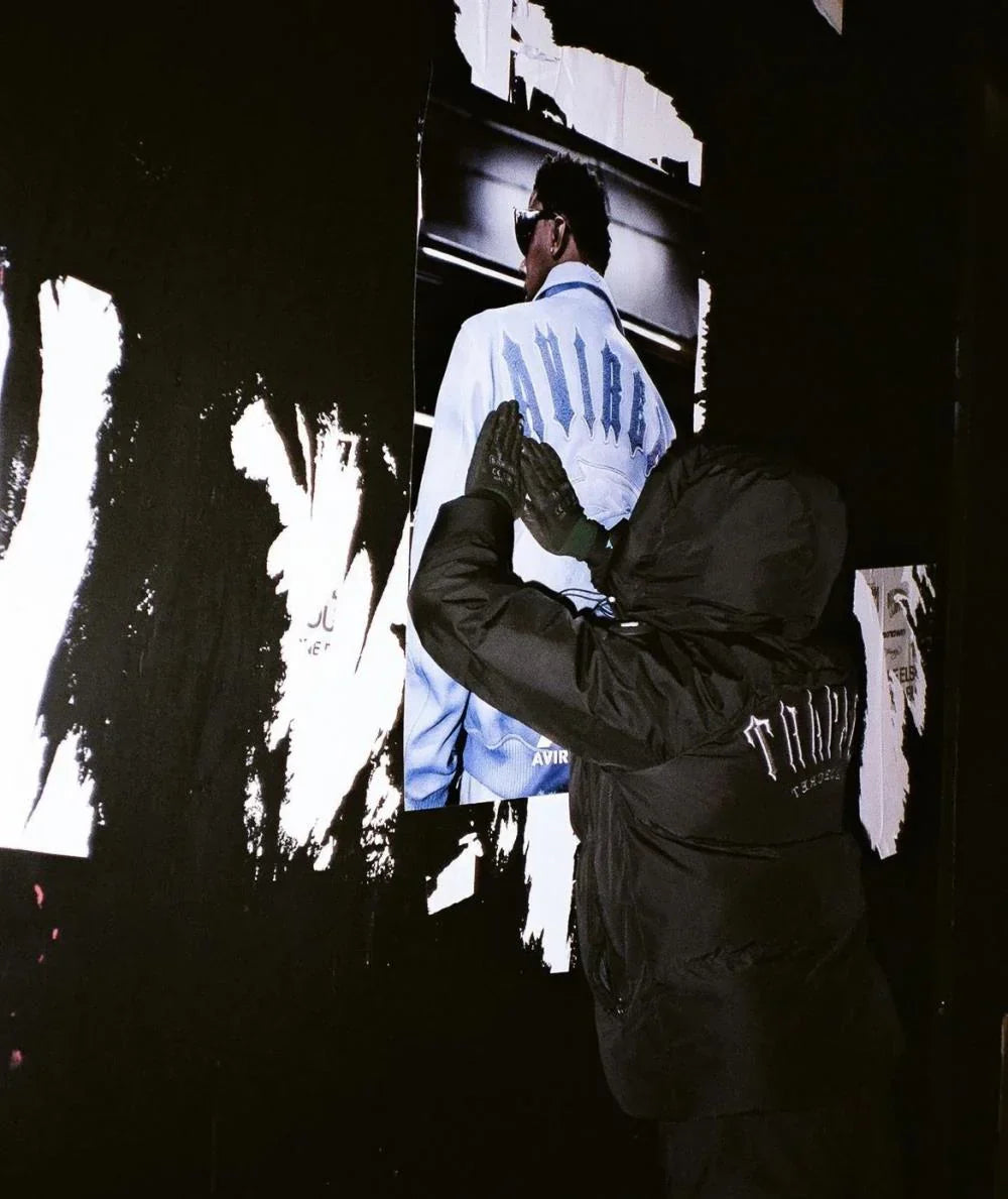Trapstar Irongate Arch Puffer Jacket - Black/Black Ironleague