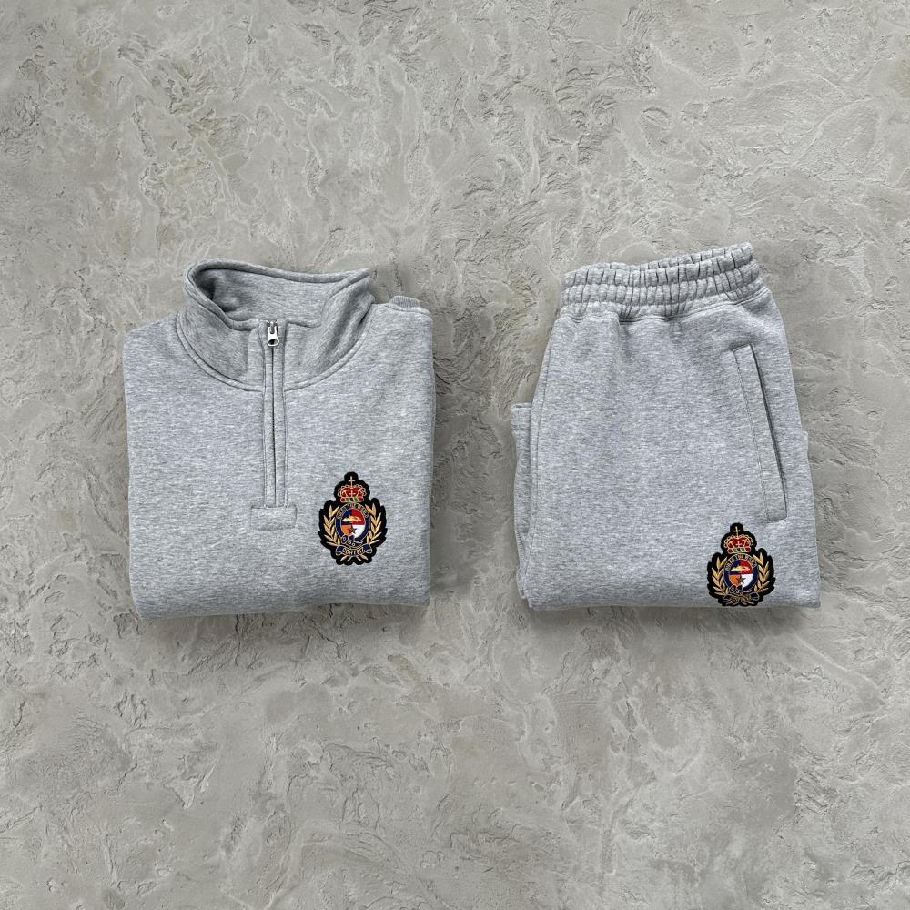 Corteiz Royale Crest Quarter Set - Heather Grey Ironleague
