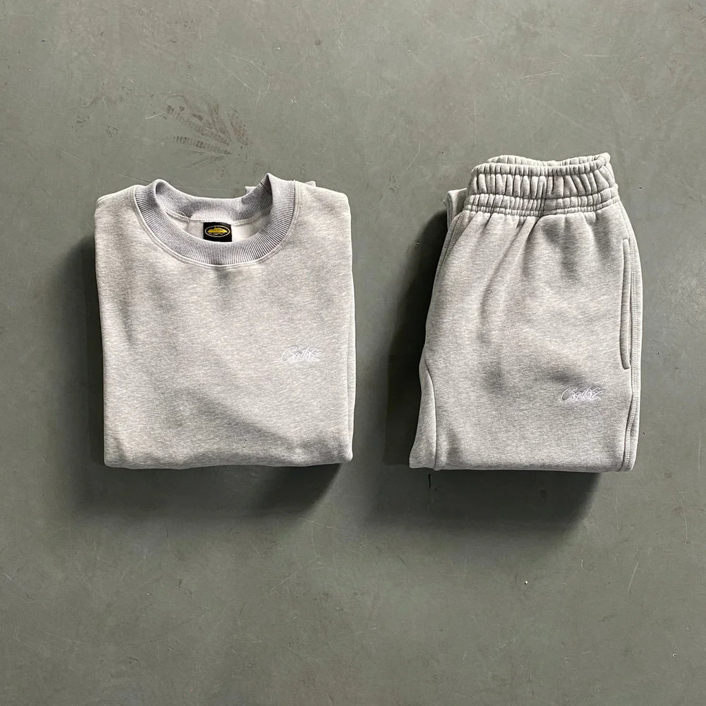 Corteiz HMP Crewneck Set - Grey Ironleague