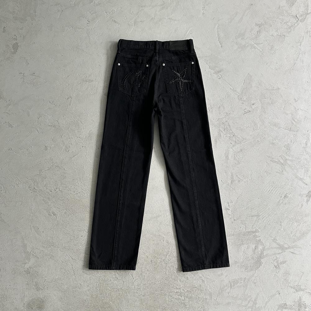 Corteiz Denim Jeans - Triple Black Ironleague