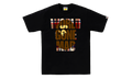 BAPE Check WGM Ape Head Overlap Tee Black 1J30 110 053 BLK