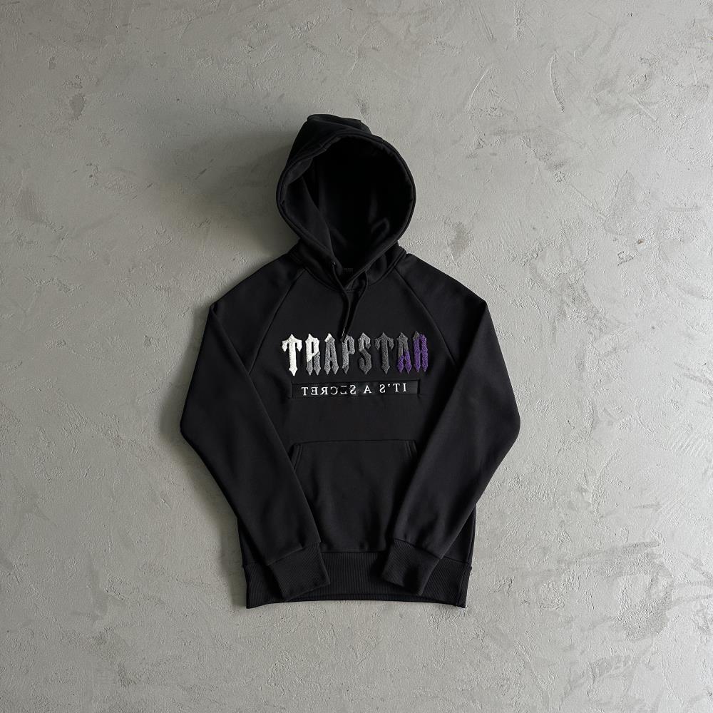 Trapstar Chenille Decoded 2.0 Tracksuit - Black/Purple Ironleague