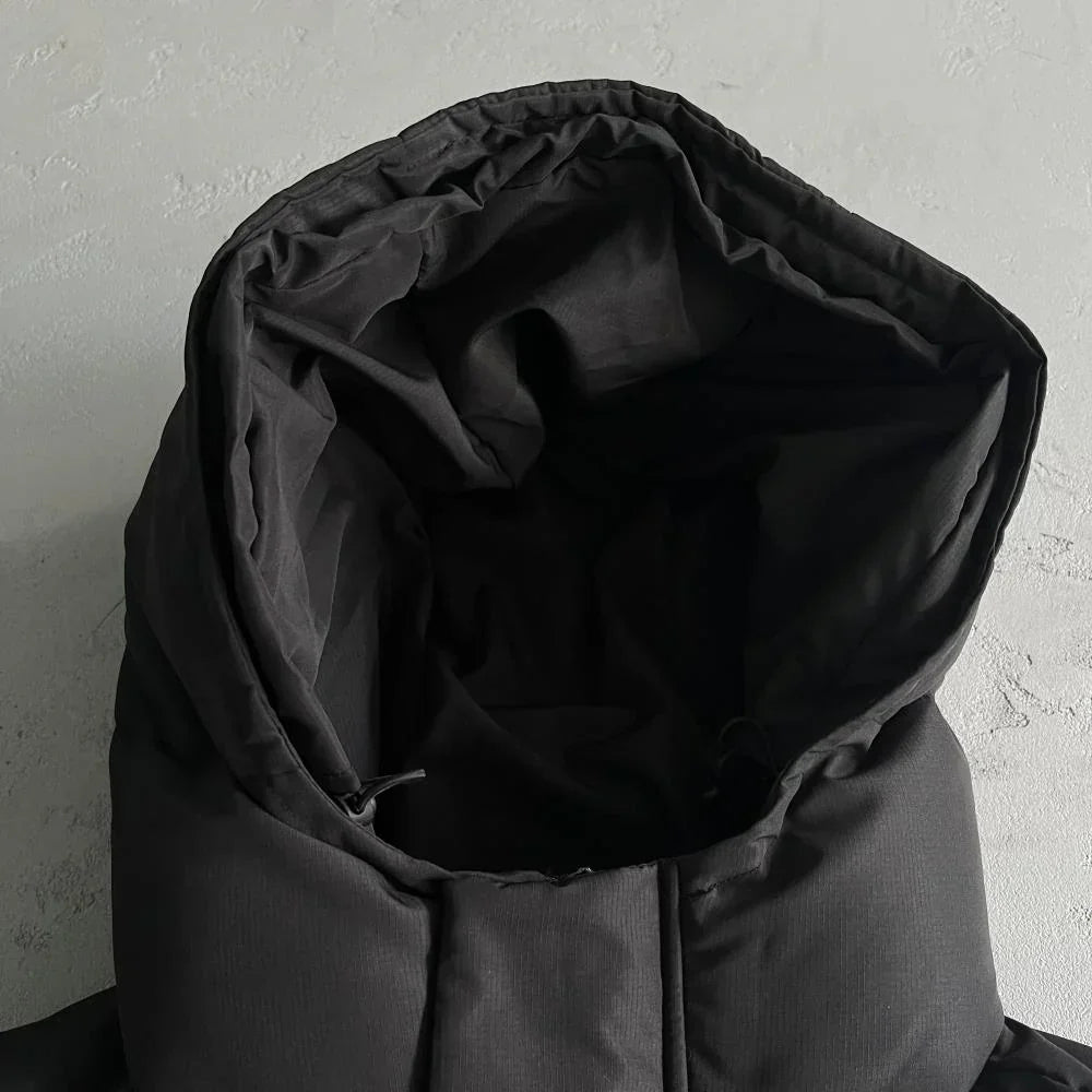 Trapstar Decoded 2025 Hooded Puffer - Blackout Edition Ironleague