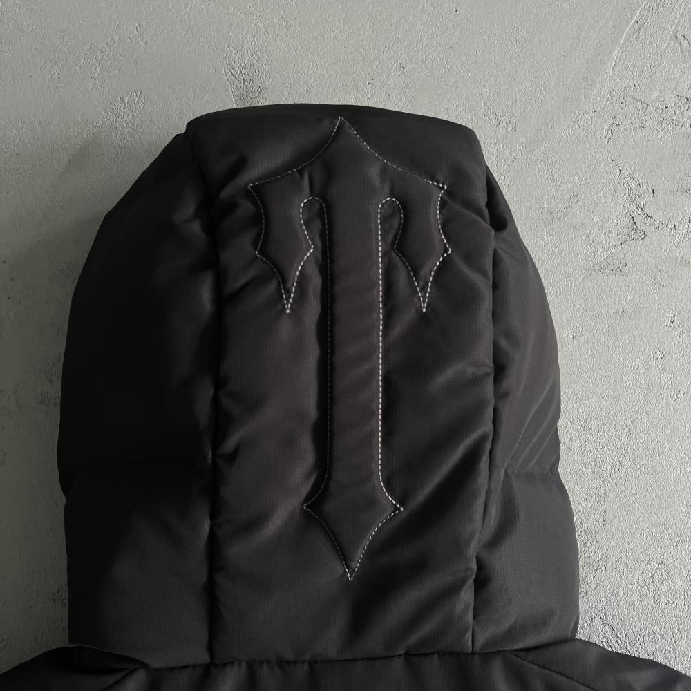 Trapstar Decoded 2025 Hooded Puffer - Blackout Edition Ironleague