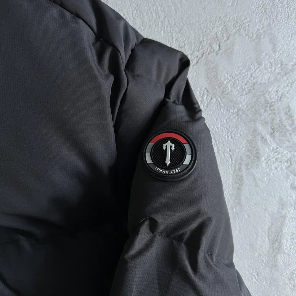 Trapstar Decoded 2.0 Hooded Puffer - Black/Red Ironleague