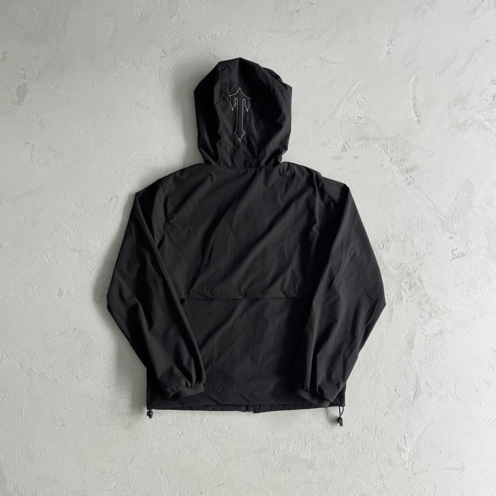 Trapstar Decoded Windbreaker - Black Ironleague