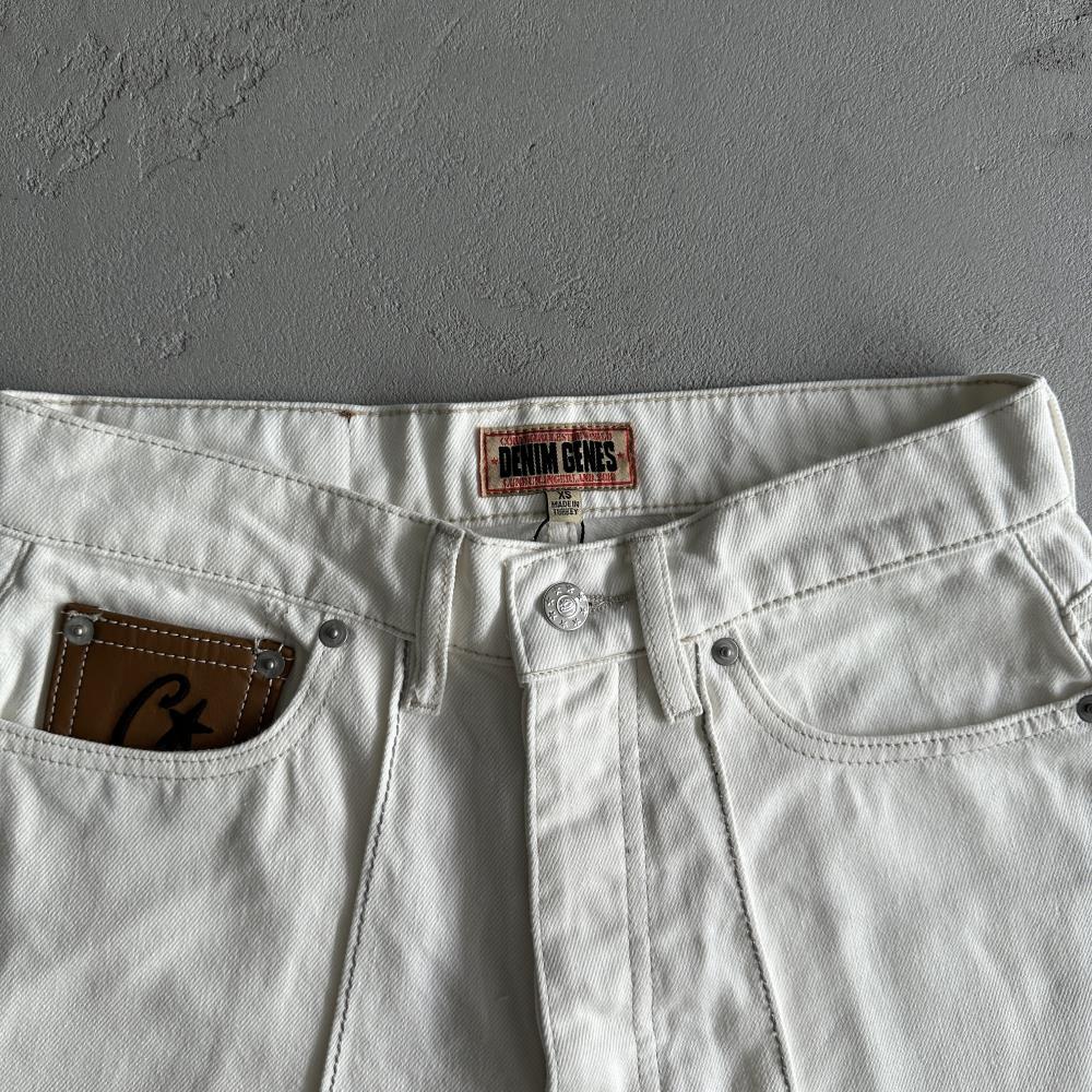 Corteiz Denim Shorts - White Ironleague