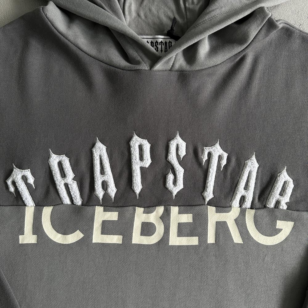 Trapstar x Iceberg Deconstructed Hoodie - Grey Ironleague