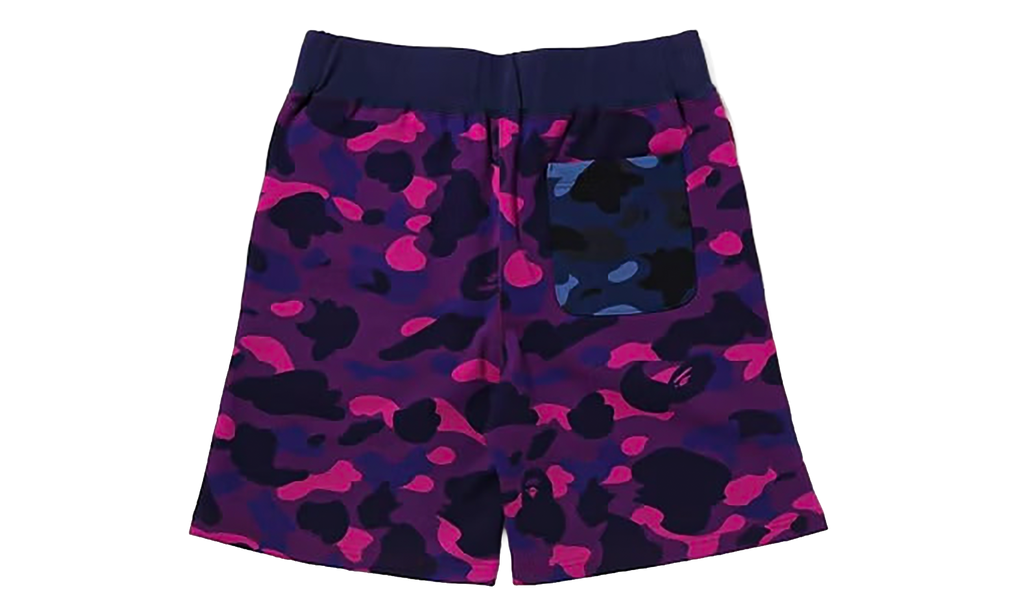 BAPE Crazy Camo Shark Sweat Shorts Red 1I20 153 003 RED