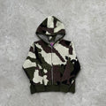 Corteiz Alcatraz Heavy Knit Zip Hoodie - Camo Ironleague