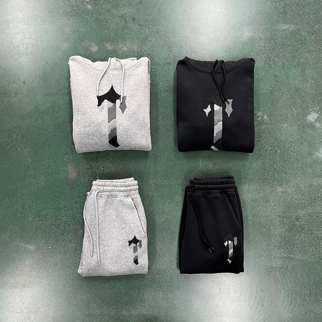 Trapstar Camo T Tracksuit - Black/Grey Ironleague