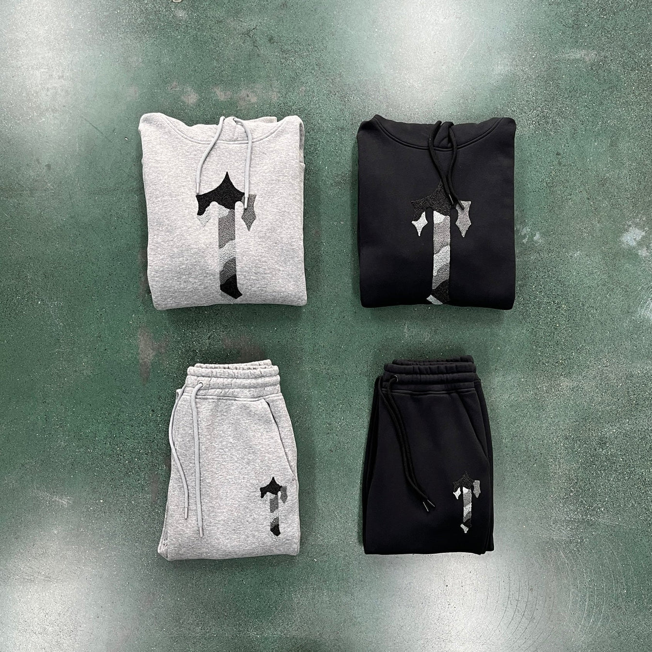 Trapstar Camo T Tracksuit - Black/Grey Ironleague