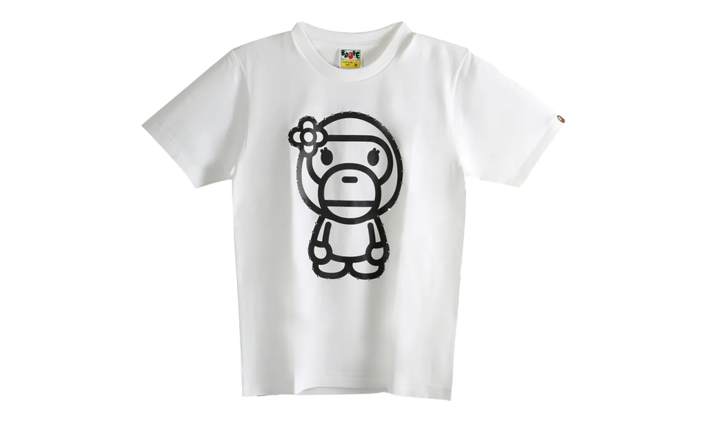BAPE Crystal Stone Big Baby Lisa Tee WMNS White 2L80210025 WHT