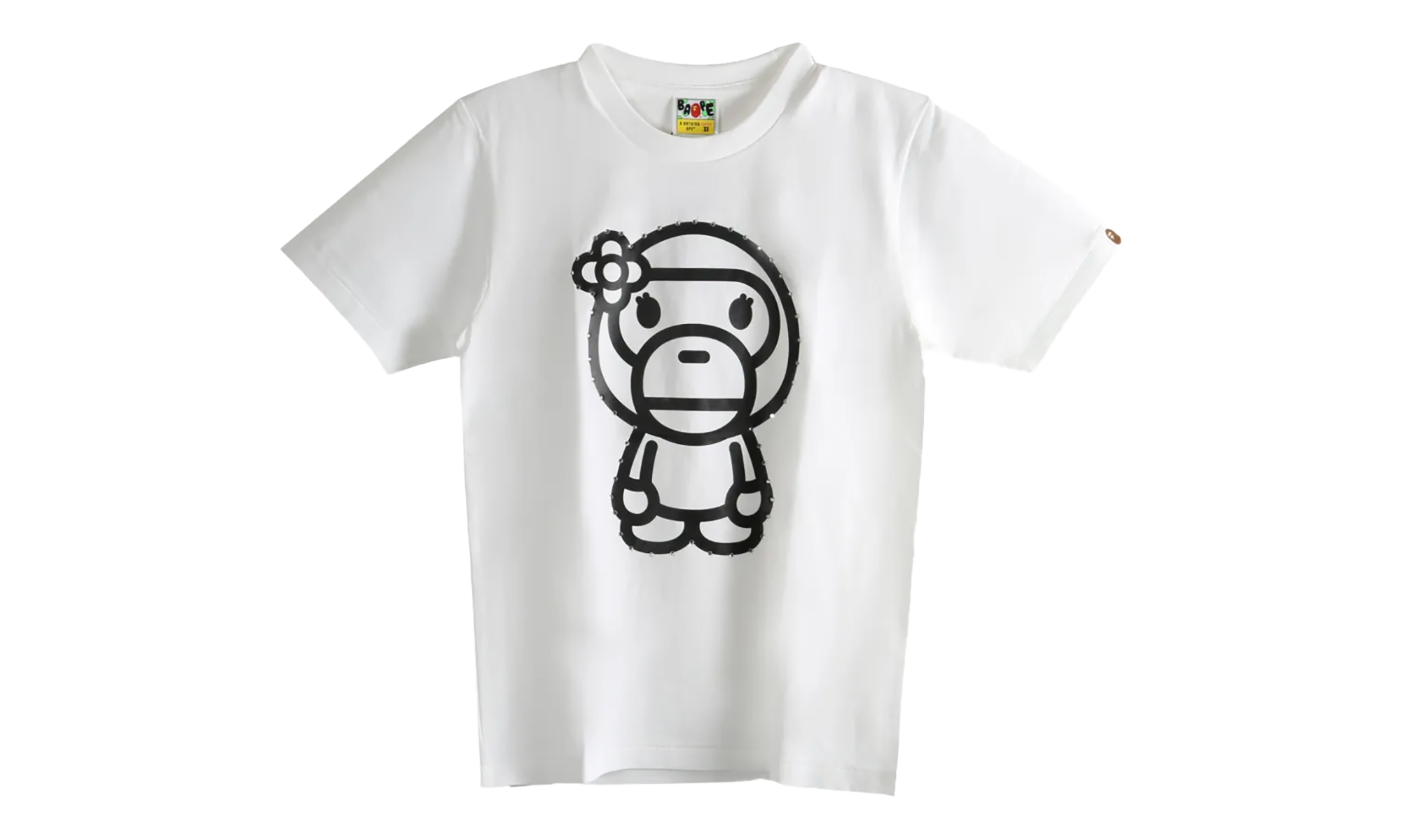 BAPE Crystal Stone Big Baby Lisa Tee WMNS White 2L80210025 WHT