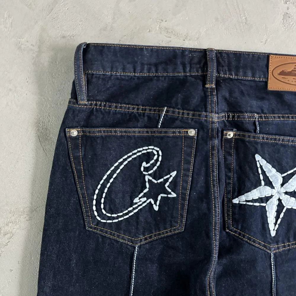 Corteiz Denim Jeans - Dark Wash Ironleague