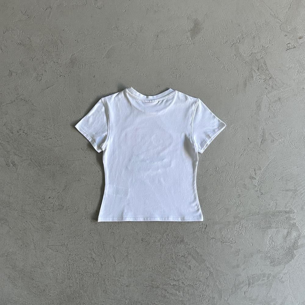 Syna Cat Lady T-Shirt - White/Blue Ironleague