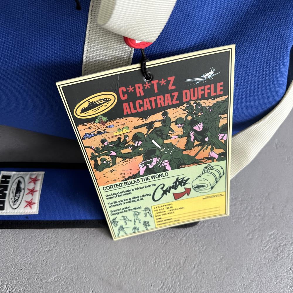Corteiz HMP Alcatraz Duffle Bag - Blue Ironleague