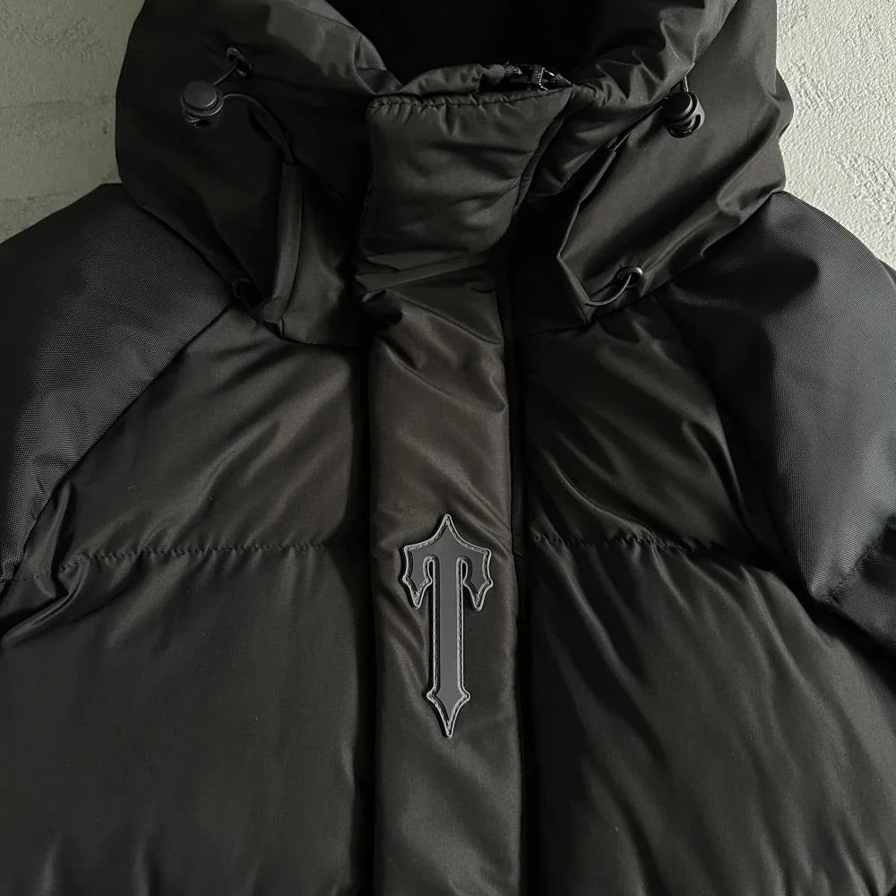 Trapstar Irongate Arch Puffer Jacket - Black/Black Ironleague