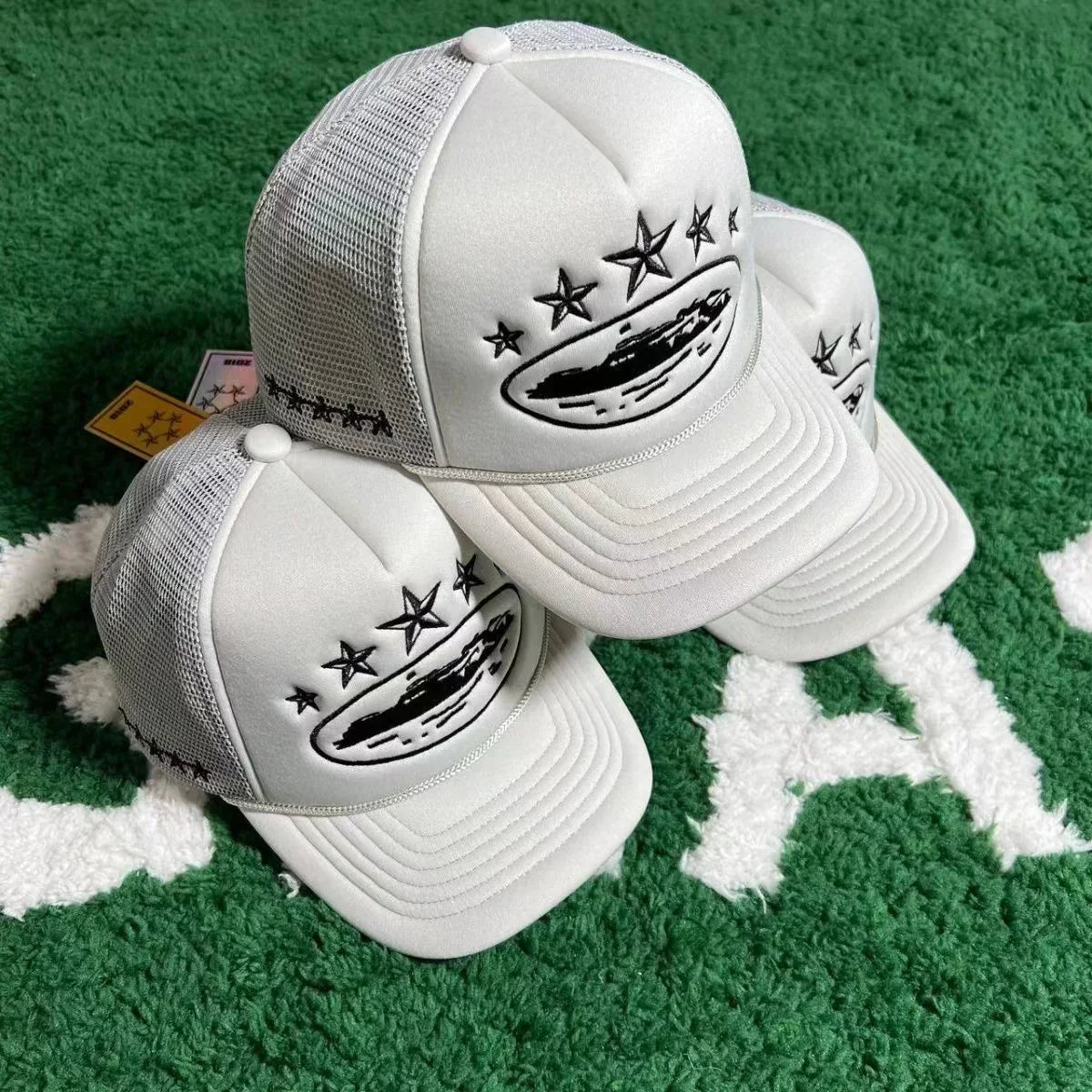 Corteiz 5 Star Embroidery Trucker Caps Ironleague