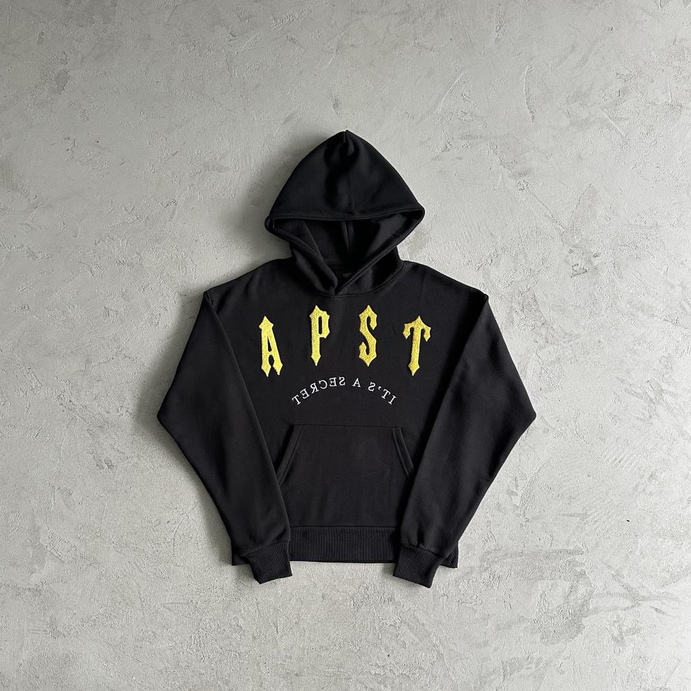 Trapstar Irongate Arch Chenille Set - Black/Yellow Ironleague