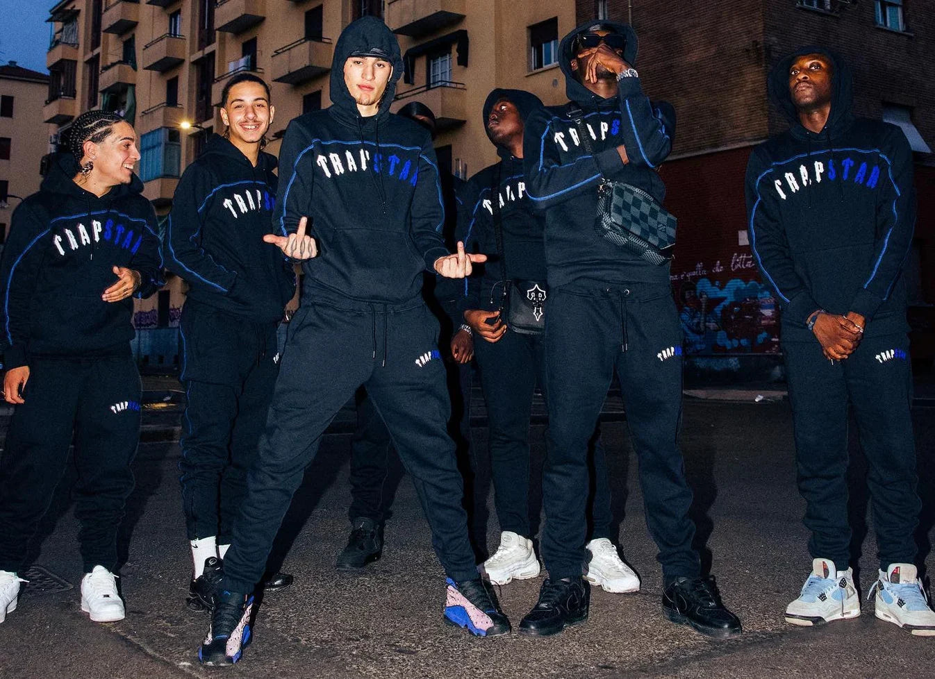 Trapstar Irongate Arch Chenille Tracksuit - Red/Blue Ironleague