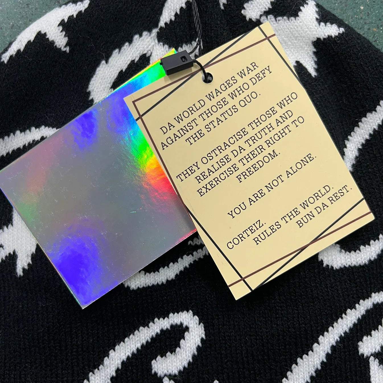 Corteiz C-Starz Monogram Beanie - Black Ironleague