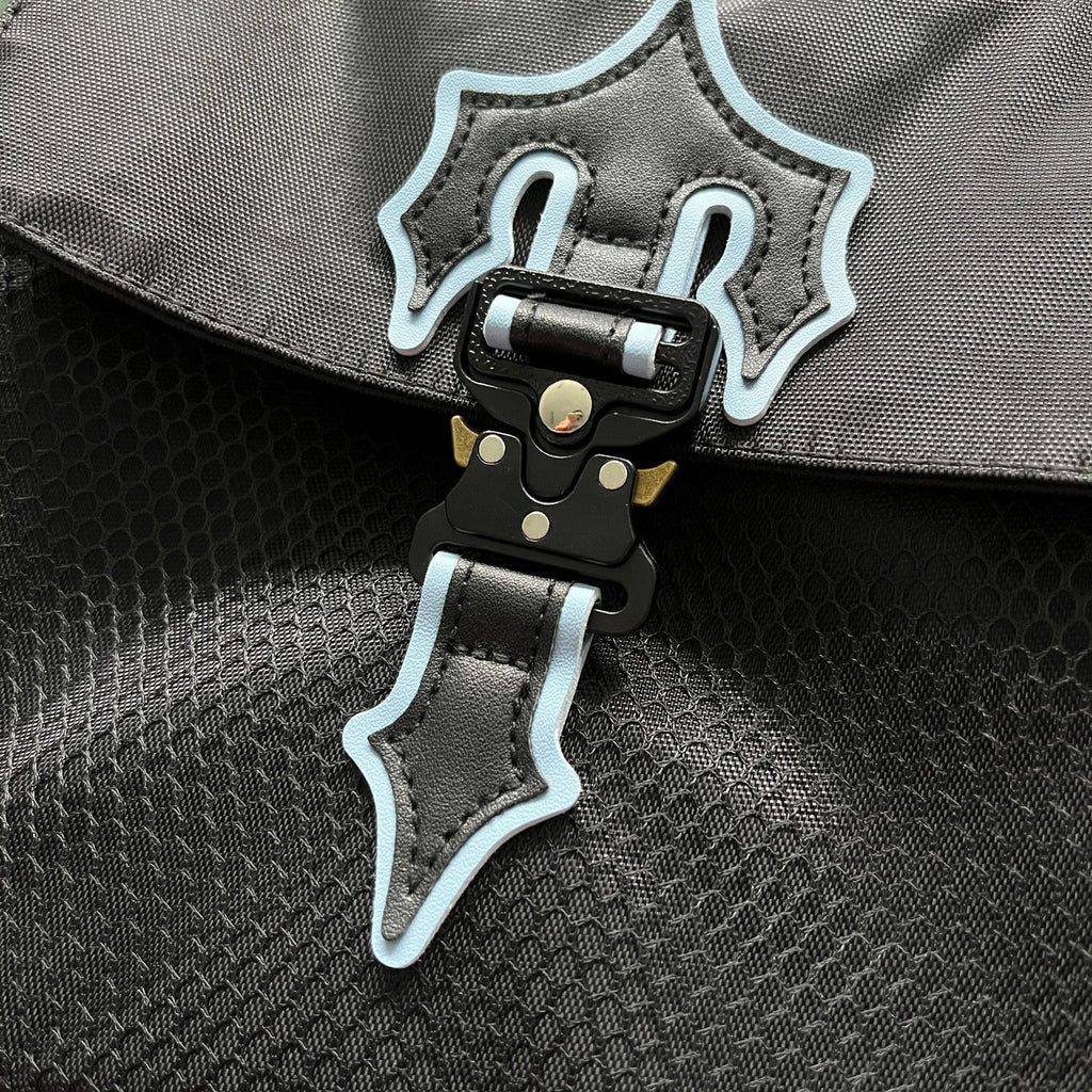 Trapstar Irongate T Crossbody Bag - Black/Light Blue Ironleague