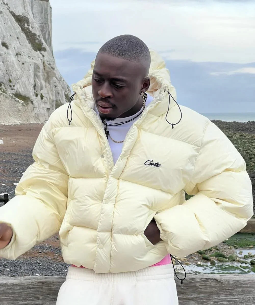 Corteiz Bolo V2 Down Jacket - Cream Ironleague