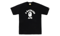 BAPE Crystal Stone Eye College Tee Black 0ZXTEM350101Q BKX