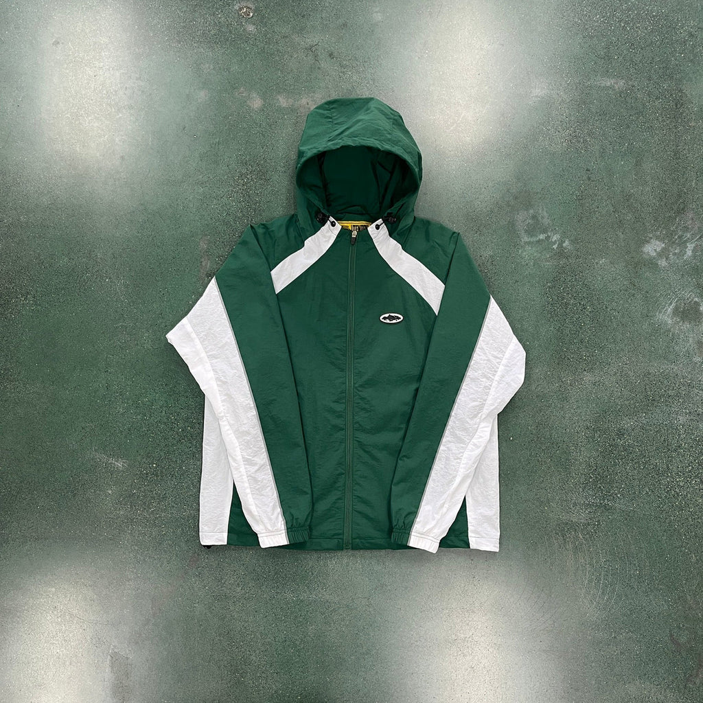 Corteiz Alcatraz Windbreaker - Green/White Ironleague