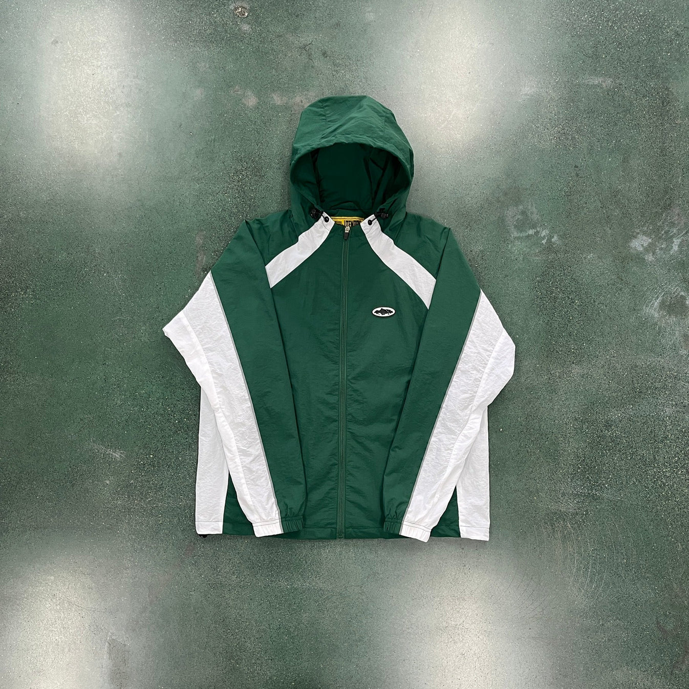 Corteiz Alcatraz Windbreaker - Green/White Ironleague