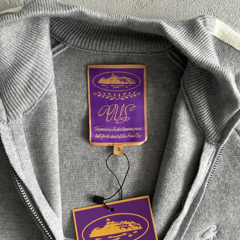 Corteiz Knit Up Fleece - Grey Ironleague